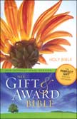 New International Version (NIV) Gift and Award Bible - Blue Flower Paperback