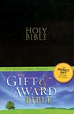 New International Version (NIV) Gift and Award Bible - Black Leather-Like
