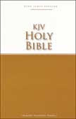 KJV Holy Bible - Economy Mustard/White Paperback