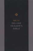 NKJV Deluxe Reader's Bible - Black Leathersoft