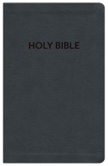 KJV Ultraslim Bible - Gray Leathersoft