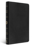 ESV Large Print Thinline Bible Black Genuine Leather