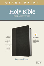 King James Giant Print Bible Personal Size Black Leatherlike