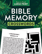 Bible Memory Crosswords  Easy to Read Large Print