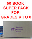 50 Book Pack for Grades K to 8