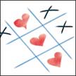 Tic Tac Toe Hearts Card with CD