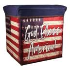 God Bless America! Collapsible Storage Box