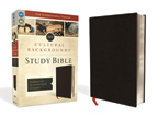 New International Version Cultural Backgrounds Study Bible - Black Bonded Leather