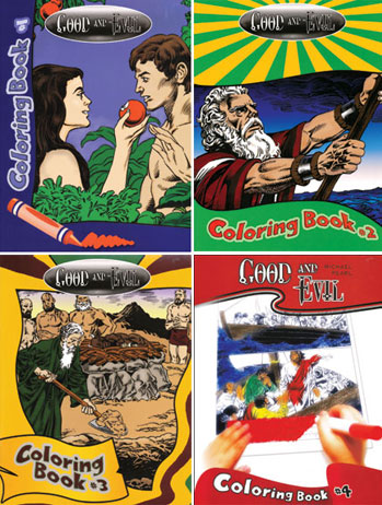 Good and Evil Coloring Books - Set of 4