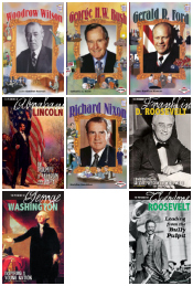 Pack of 8 - History of 8 U.S. Presidents for Ages 8-14
