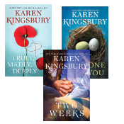 Karen Kingsbury Pack of 3 Hardcover - Non-Returnable Mark