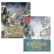 Little Christmas Carol + Coloring Book - Set of 2