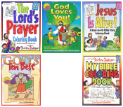 Bible Coloring Books by Shirley Dobson - Pack of 5