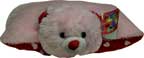 Love Joy Peace Pink Bear Plush Pillow