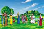 Through the Bible in Felt: Large - 12 inch Figures - With Spanish Bible Story Manual